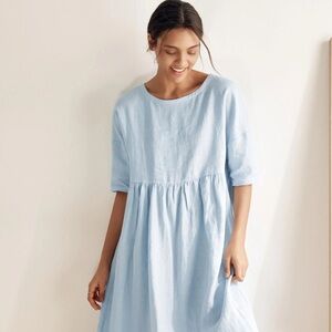 Lintico Linen Sky Blue Dress XS